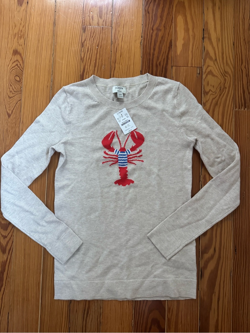 NWT J. Crew Lobster Sweater